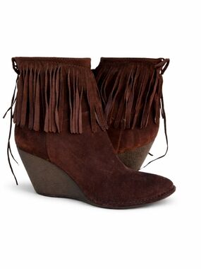 Via Spiga Cool fringed boots 9.5